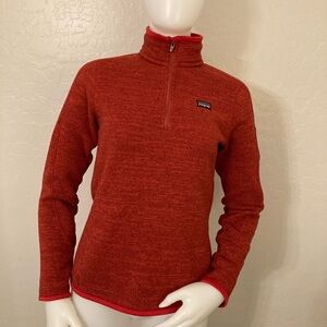 Patagonia Women's Better Sweater® 1/4-Zip Fleece Red Small
